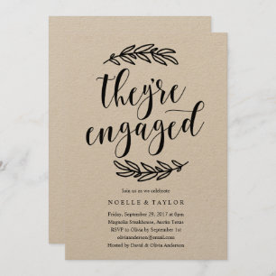 Invitation Rustic Engagement Party