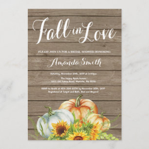 Invitation Rustic Fall Bridal Shower