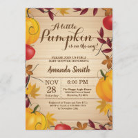 Rustic Fall Citrouille Baby shower 