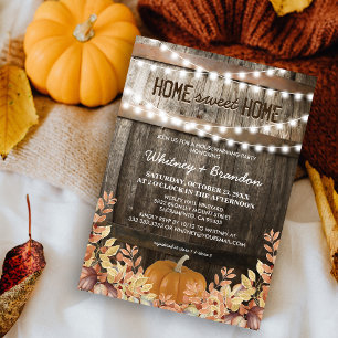 Invitation Rustic Fall House
