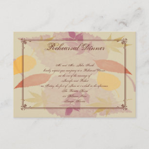 Invitation Rustic Fall quitte Mariage Insert Rehearer Dîner