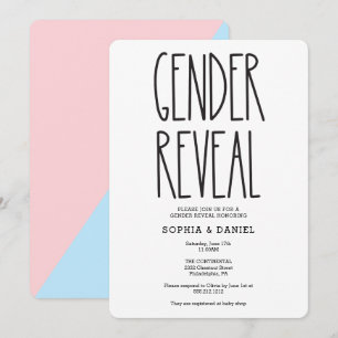 Invitation Rustic Farmhouse Genre Reveal Baby shower Invitati