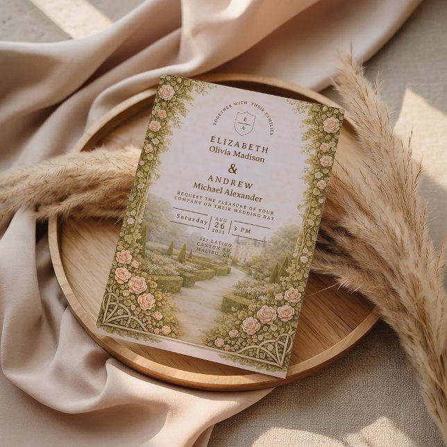 Invitation Rustic Garden Vineyard Wedding (Créateur téléchargé)