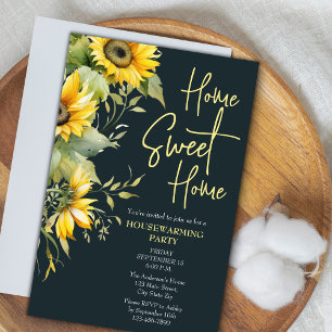 Invitation Rustic Home Sweet Home Tournesol Ménage
