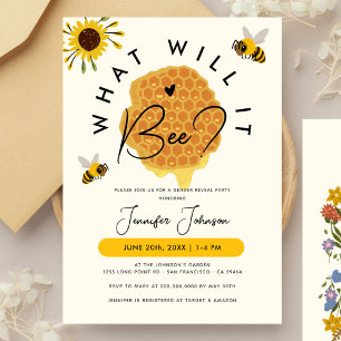 Invitation Rustic Honey Qu'Est-Ce Que Ce Sera La Fête De Révé