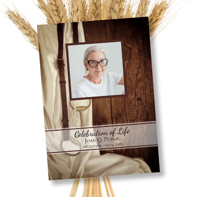 Invitation Rustic Horse Bit Satin Occident Célébration de la  (Créateur téléchargé)