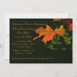 Invitation Rustic Leaf