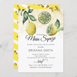 Invitation Rustic Lemon Bridal Showback