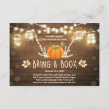 Rustic Little Citrouille Baby shower Apportez un l