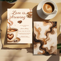 Rustic Love brasse une Fête des mariées de café