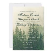 Rustic Mountain Forest Pine Trees Nature Mariage