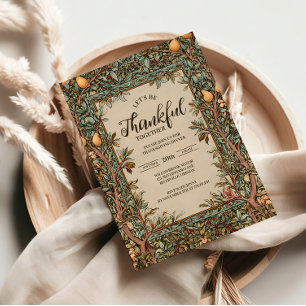 Invitation Rustic Orchard Thanksgiving Celebration