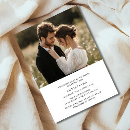 Invitation Rustic Simple Digital Budget Fête des mariées Phot