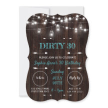 Rustic String Lights Grange Dirty 30 Anniversaire