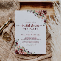 Rustic Summer Floral Fête des mariées Tea Party