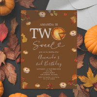 Rustic Two Sweet Cutie Pie Automne 2e anniversaire