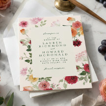 Rustic Watercolor Floral Sage Green Garden Wedding