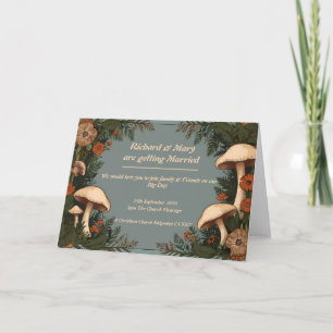 Invitation Rustic Whimsy : Un Mariage d'élégance naturelle