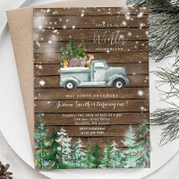 Rustic Wood Truck Winter Onederland 1er anniversai