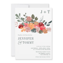 Rustique automne bordeaux vert mariage photo