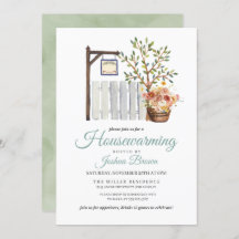 Rustique Automne Picket Fence Houseéchant Invitati