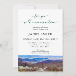 Invitation Rustique Baby shower neutre pour les fe