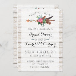 Invitation Rustique Bohemian Arrow