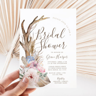 Invitation Rustique Boho Bridal