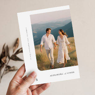 Invitation Rustique Boho minimaliste Mariage