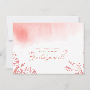 Invitation Rustique Boho Terracotta Serez-Vous Ma Servante D'