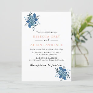 Invitation Rustique Botanique Eucalyptus Verdure Mariage Invi