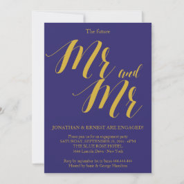 Invitation Rustique Chic Gay Couple