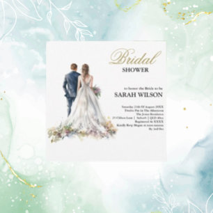 Invitation Rustique classique Boho Fête des mariées florale