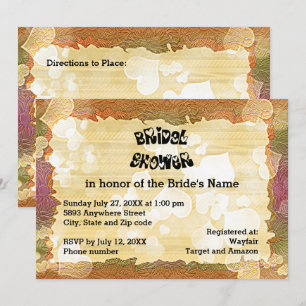 Invitation Rustique Coeurs d'automne et Fête des mariées d'im