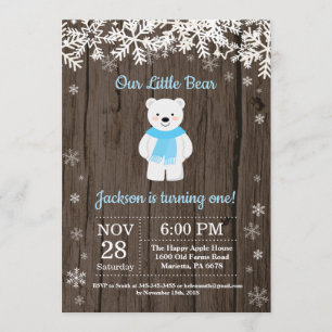 Invitation rustique d'anniversaire de garçon