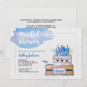 Invitation Rustique de douche nuptiale
