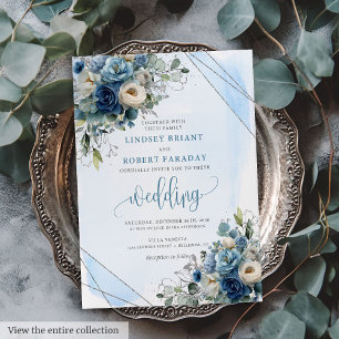 Invitation Rustique Dusty Rose argent