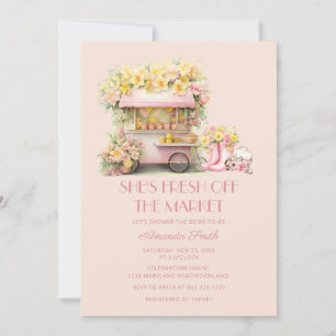 Invitation Rustique Elle est fraîche du marché Enterrement de