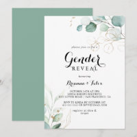 Rustique Eucalyptus Gold Floral Genre Reveval Part