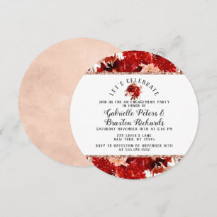 Invitation Rustique Fêtons l'invitation de la partie d'engage