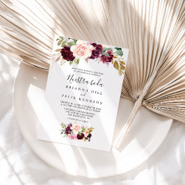 Invitation Rustique Floral Botanique Nuestra Boda Mariage
