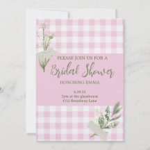 Invitation Rustique Floral Bridal