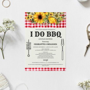 Invitation Rustique I DO BBQ Couples Douche