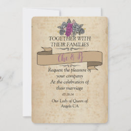 Invitation Rustique Mariage Card