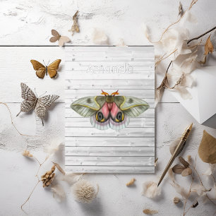 Invitation Rustique Moth Foil