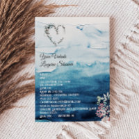 Invitation Rustique Ocean Lingerie Douche