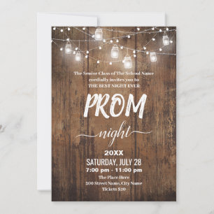 Invitation Rustique Prom
