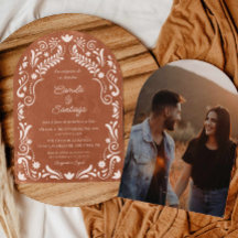 Rustique Terracotta espagnol Photo Arch Mariage