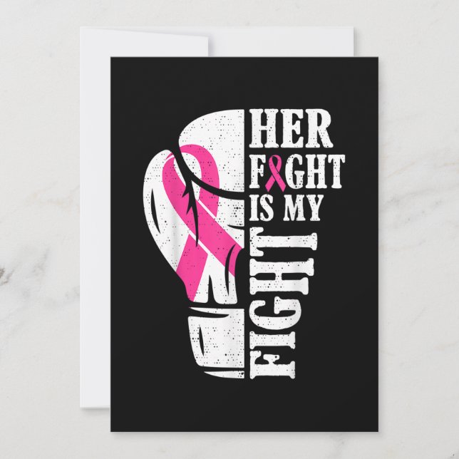 Invitation Sa Lutte Est Ma Lutte Contre Le Cancer Du Sein Con (Devant)