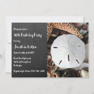 Invitation Sable Dollar Chalkboard Anniversaire Fête Invitati